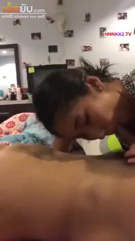 คลิปหลุดทางบ้าน เลียหีก่อนอมควย แล้วโดนผัวยัดหีกระแทกไม่ยั้งแตกใน